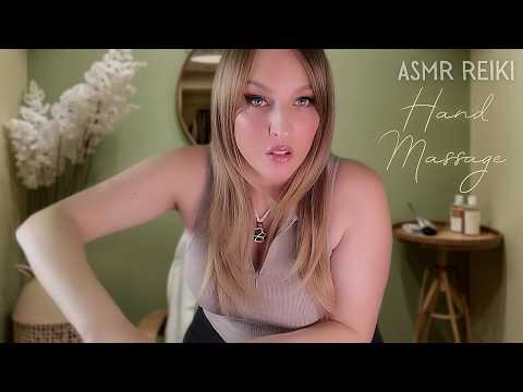 ASMR Reiki Hand Massage with Crystals & Essential Oils 💎🤲 Gentle Energy Healing, Tapping & Tingles