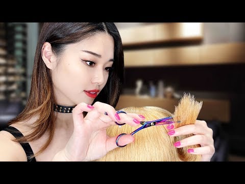 [ASMR] Relaxing Haircut ~ Salon | Styling | Hair Treatment