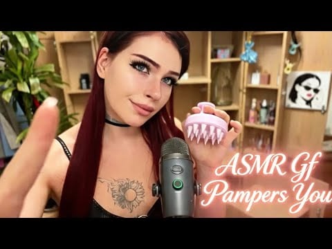 Goth Gf Pampers You to Sleep ASMR 💕 Personal Attention, Hair Massage & Relaxation