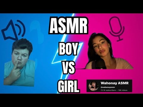 ASMR | Boy VS Girl💙💕 (Collab With Wahonay ASMR)👏👏
