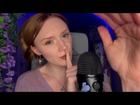 ASMR😴 Inaudible whisper,Clicky Mouth sounds, Spider web, Kisses 🥰