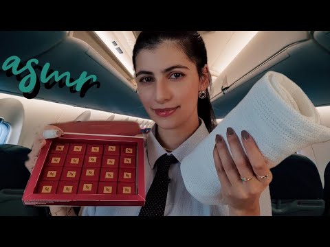 ASMR po polsku STEWARDESSA roleplay ✈️