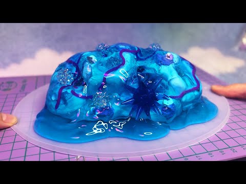 ASMR Making a Slime Peeling Sculpture (Whispered)