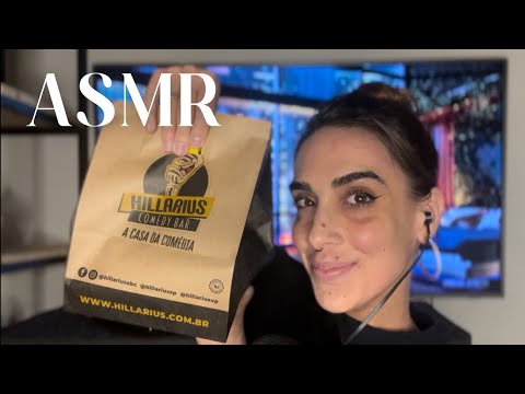 ASMR MUKBANG | Comendo hambúrguer recheado do Hillarius Abc