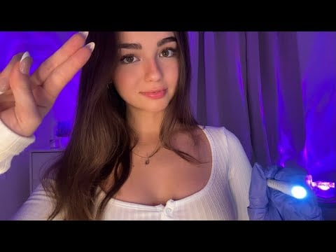 ASMR | cranial nerve exam (eyes CLOSED)