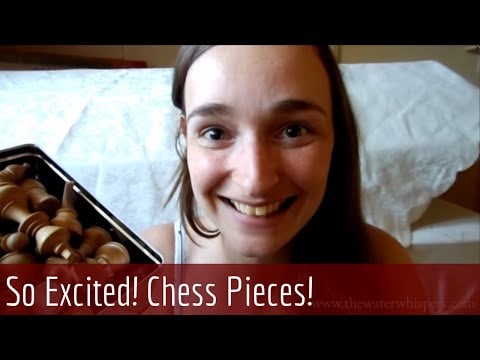 ASMR Whispering - ♖♟Wooden Chess game pieces♙♖ (Request 150!!)