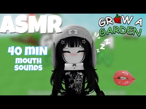 Roblox ASMR - 👩‍🌾 Playing Grow a Garden + Layered Mouth Sounds 👩‍🌾