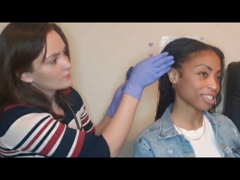 REAL PERSON ASMR - Medical Exam (Cranial Nerve Exam, Eye Exam, Head, Ear, Skin, Face Exam)