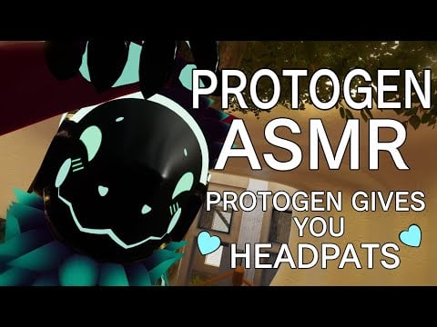 [FURRY ASMR] Protogen gives you headpats for being a good boy~ (Whispering sounds and Mic brushing)