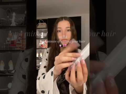 Asmr curling ur hair ( tapping & scratching) #asmr #tapping #scratching #curlingiron #sleep #relax