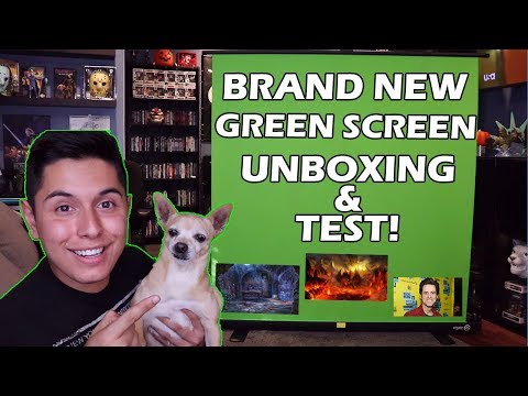 [ASMR] Testing My BRAND NEW Green Screen! (Unboxing)