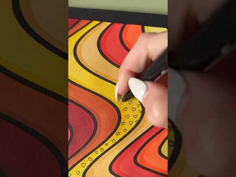 ASMR Coloring Friday ❤️ #asmrcoloring #oddlysatisfyingvideos #coloringpages #satisfyingpatterns