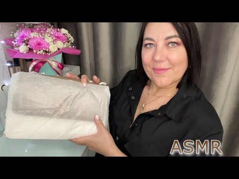 ASMR🛍️МНОГО МУРАШЕК🫠РАСПАКОВКА ПОСЫЛКИ ИЗ АМЕРИКИ🤩Tory Burch /ШЕПОТ ШУРШАНИЕ ПАКЕТОВ БУМАГИ