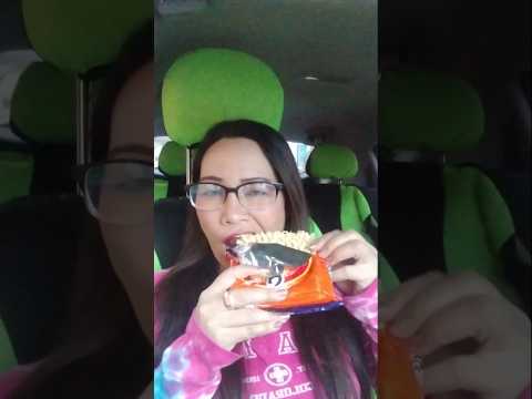 EATING RAW SAMYANG NOODLES#mukbang #everyone #shortsfeed #asmr