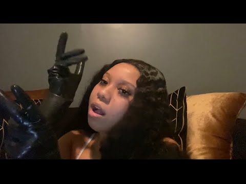 ASMR black latex gloves + kisses 🖤