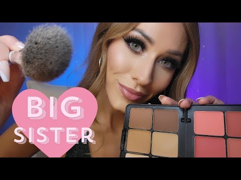 ASMR Big Sister Does Your Makeup For Prom 💕 Ft. MSBLUE Jewelry 💍💙