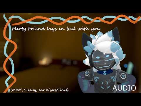 [Furry ASMR] Flirty friend lays in bed with you [m4m] [sleep-aid] [earlicks] [yawning]
