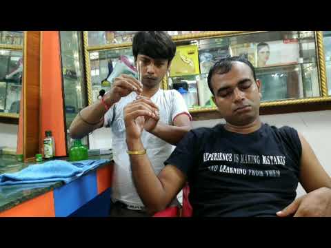 Indian barber asmr Relaxing Head and body massage with neck cracking