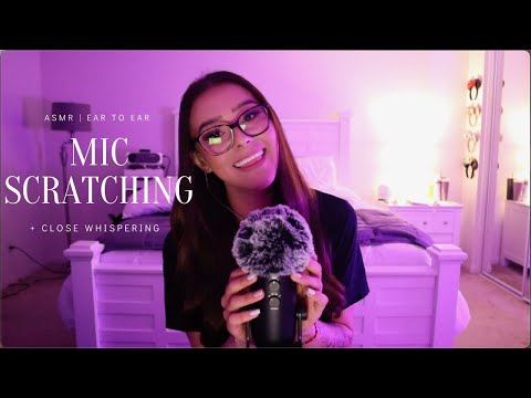 ASMR Ear to Ear Mic Scratching & Close Whispering