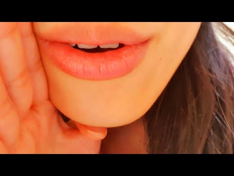 ASMR Ear To Ear Whispering With Mouth Sounds ❤️ soft spoken whisper, close to mic, ear blowing,sleep