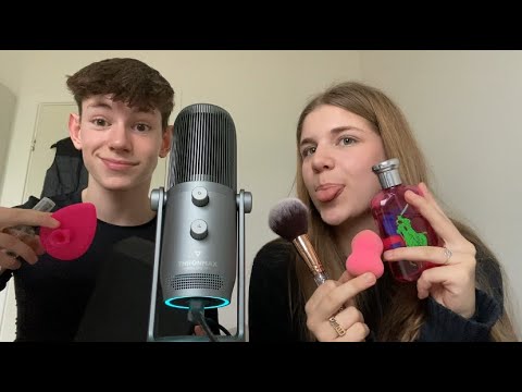 My sister tries ASMR for the first time