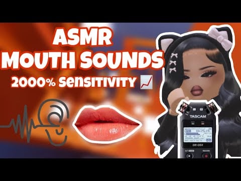 Roblox ASMR ☆ EXTREMELY SENSITIVE MOUTH SOUNDS , Superrrr Crispyyy