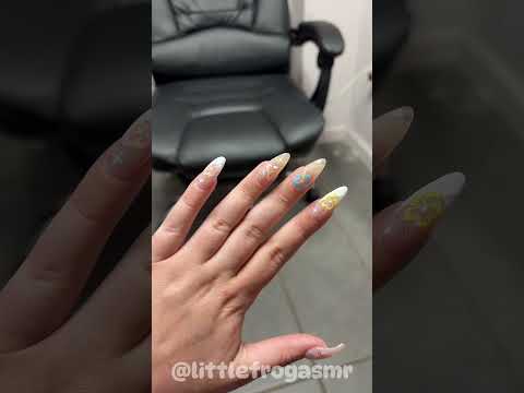 NAIL VLOG 💅🏻🌺 #asmr #nailart #nails #vlog #nailinspo #summer