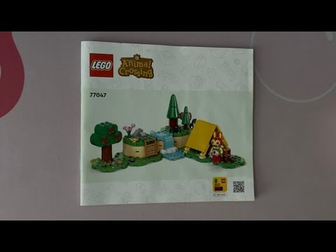 ASMR Tapping On Animal Crossing Lego Set Instructions - Bunnie's Outdoor Activities | No Talking