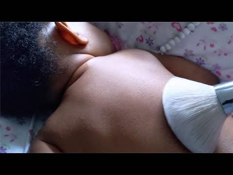 ASMR baby BACK brushing Massage Therapy *whispered*