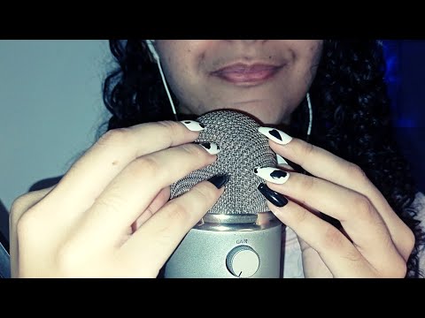 ASMR- ARRANHANDO O MICROFONE E FITA NO MICROFONE