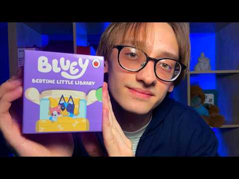 ASMR Reading Bluey Bedtime Stories 🐾 (Soft Spoken, Baby Book Library)
