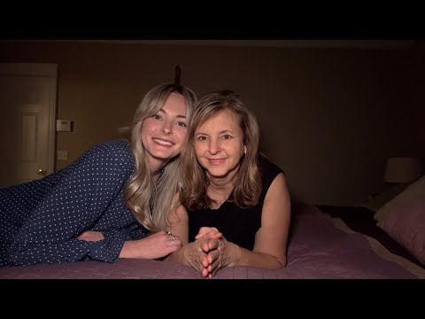 Real Person ASMR With My Mom AGAIN! Hair play & Back/Arm Scratching 