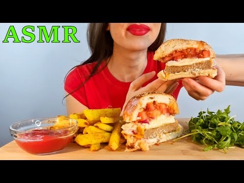 ASMR | Eating Juicy Burger | EATING SOUNDS | No Talking | Lady M. ASMR