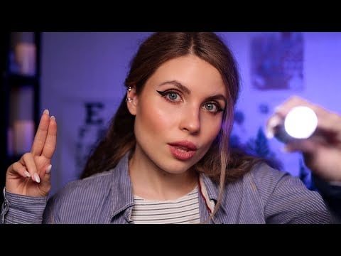 ASMR Extremely Detailed Eye Exam | Light Triggers, Color Tests, Snellen Chart | Medical Roleplay