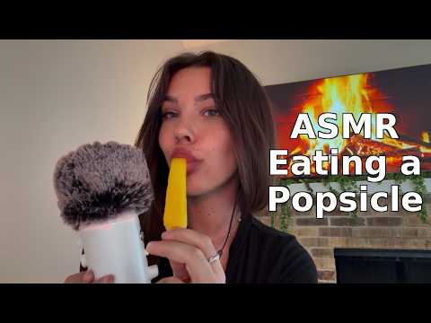 ASMR Eating a Popsicle (mouth sounds, whispering, eating)