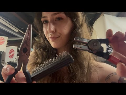 asmr lofi haircut roleplay with RANDOM TOOLS