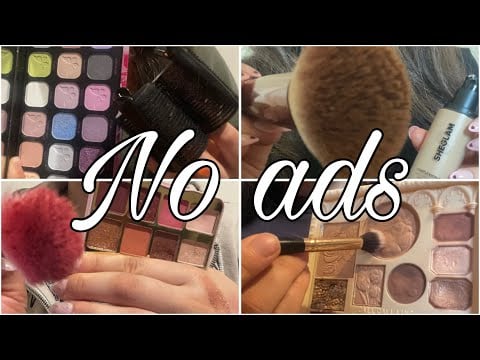 ASMR doing your makeup roleplay - video compilation | no talking 