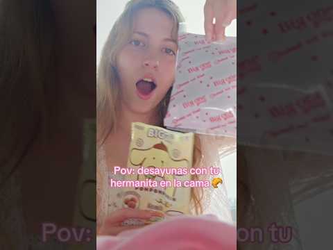Pov: desayunas con tu hermanita en la cama 💗#ASMR #pov