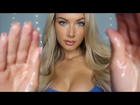 ASMR hot oil face massage