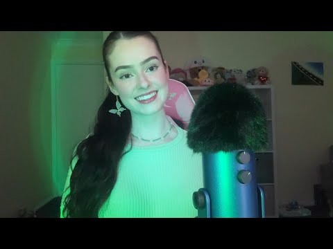 ASMR for mental health awareness month 💚 (green triggers & rambling)