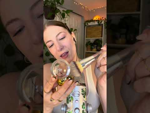 face brushing rose blush on you #asmr #asmrtriggers
