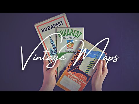 ASMR Vintage Maps: City Edition (soft spoken, tracing)