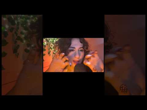 ASMR almost scratching your face!😴💆🏻‍♀️ #asmr #relax #tingles #asleep #visualtingle
