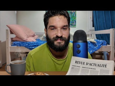 ASMR FRANÇAIS | UN THÉ, UN BISCUIT, DES ACTUALITÉS 