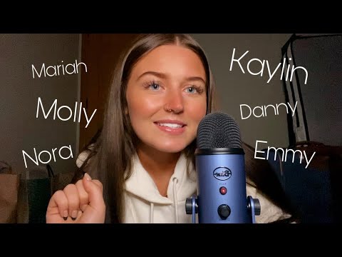 ASMR | READING MY SUBSCRIBERS NAMES