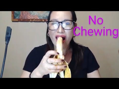 BANANA MUKBANG, WITHOUT  CHEWING AND BITING   :Life in America 🇺🇸