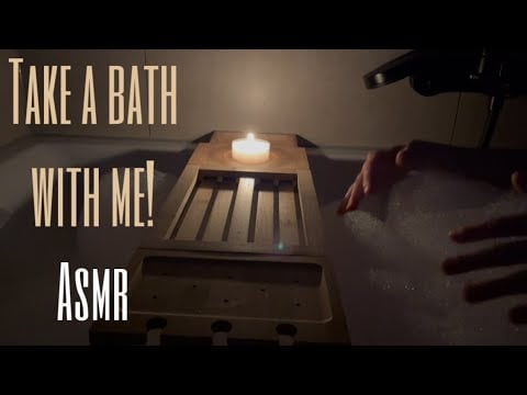 ASMR Taking a Bath 🛁 (water sounds, hand sounds, tapping & more) 