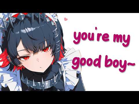 "Kiss me.." 🖤 Shy Goth Girl Gives You A Lap Pillow For Being A Good Boy [Mommy Dommy] [ASMR RP]