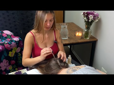 ASMR Relaxing Scalp Assessment, Massage & Treatment | Soft Spoken Therapy