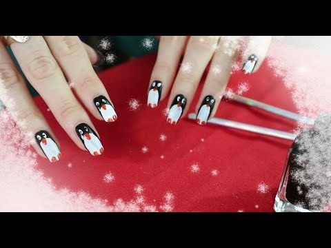 Penguin Nail Art (ASMR)